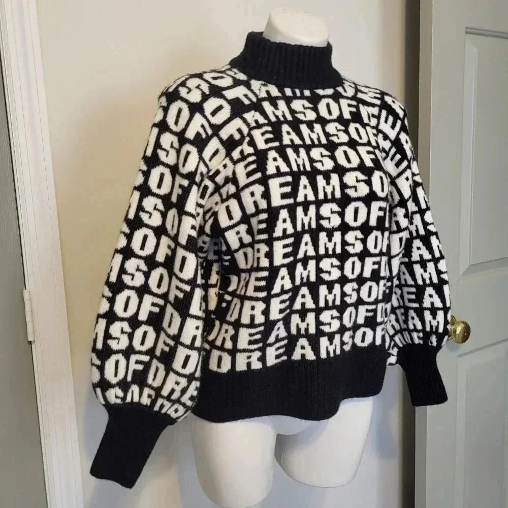 H&M | Oversized Knit Sweater Turtleneck Dreams of Dreams(S)
